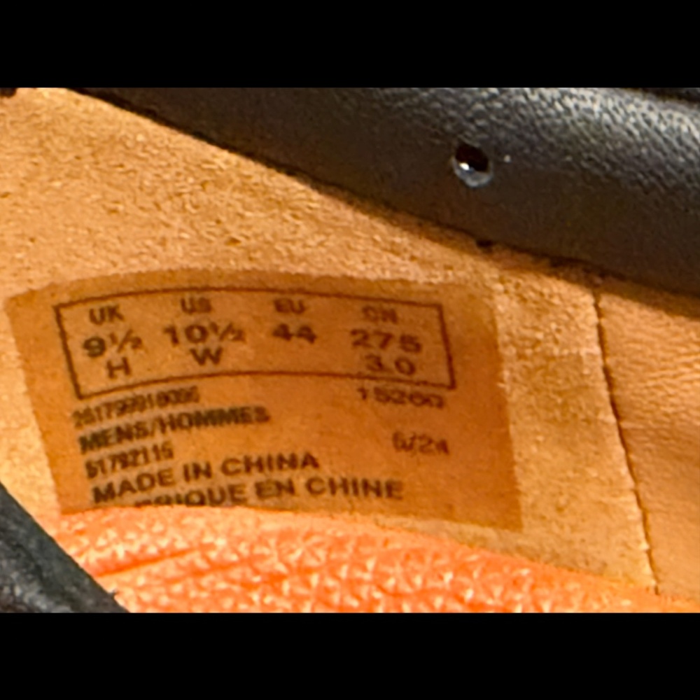 Clarks Un Kendric Way Leather Dress Shoes Black Mens 10.5W (Wide) - Picture 10 of 16